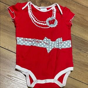 Pro Edge Red and Gray Kids Bodysuit
